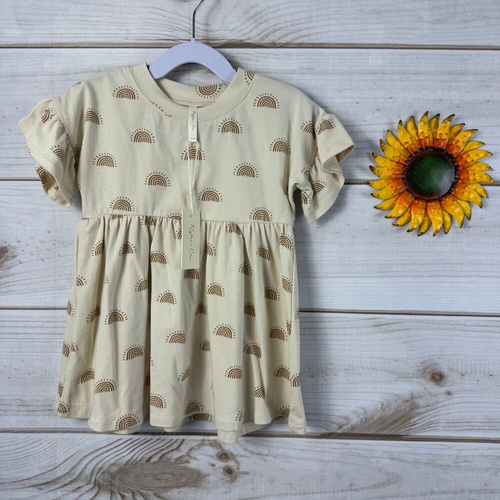 rylee + cru rainbow sun babydoll‎ dress 18-24M